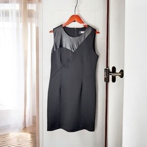 DKNY Sheath Dress Knee Length Sleeveless Lined Black Womens Size 10 NWT